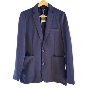 Magaschoni Man Casual Knit Navy Blazer S NWT